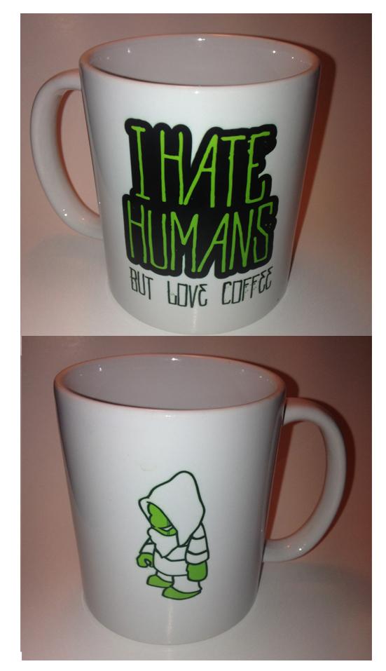 i hate humans mug